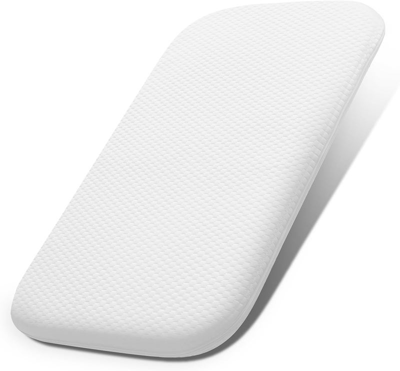 Lisara Baby Bassinet Mattress Pad, 32 x 16 Dual Sided Gel Memory Foam Mattress with Waterproof, Removable and Breathable Ice Silk Cover, Fit for Dream On Me Karley & Willow BabyBassinet - Image 1